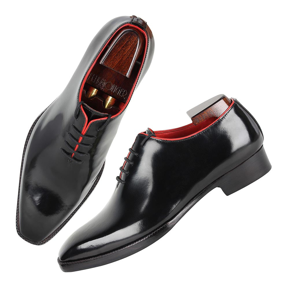 Men’s Classic Black Leather Lace-Up Shoes | Premium Formal Oxford Shoes