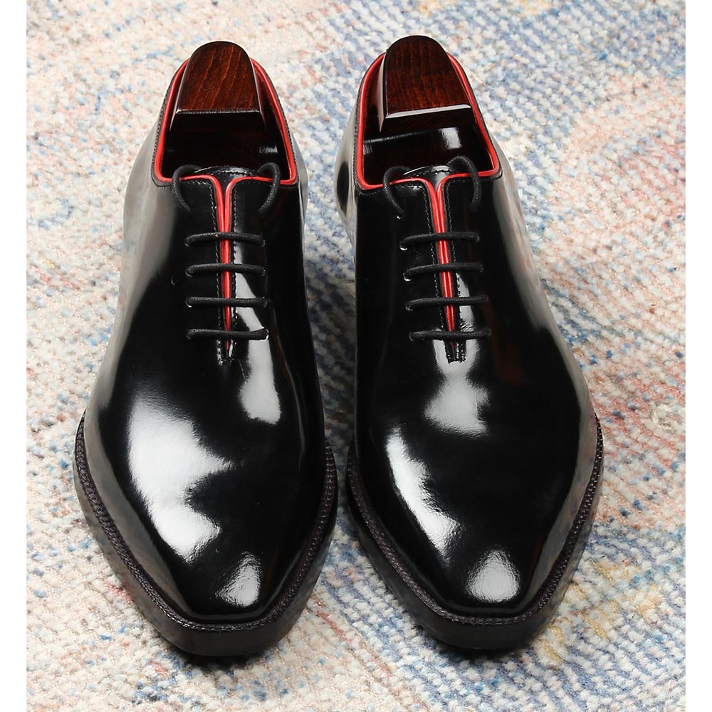 Men’s Classic Black Leather Lace-Up Shoes | Premium Formal Oxford Shoes