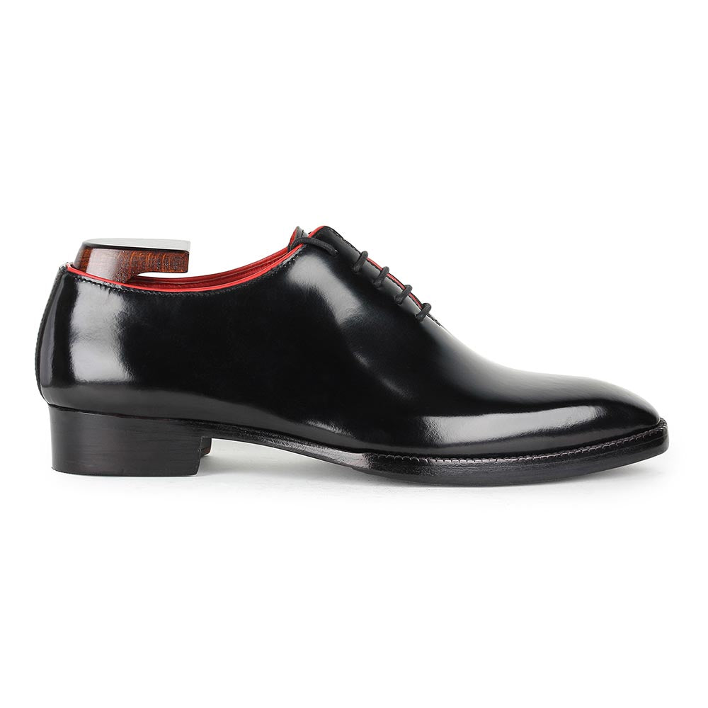 Men’s Classic Black Leather Lace-Up Shoes | Premium Formal Oxford Shoes