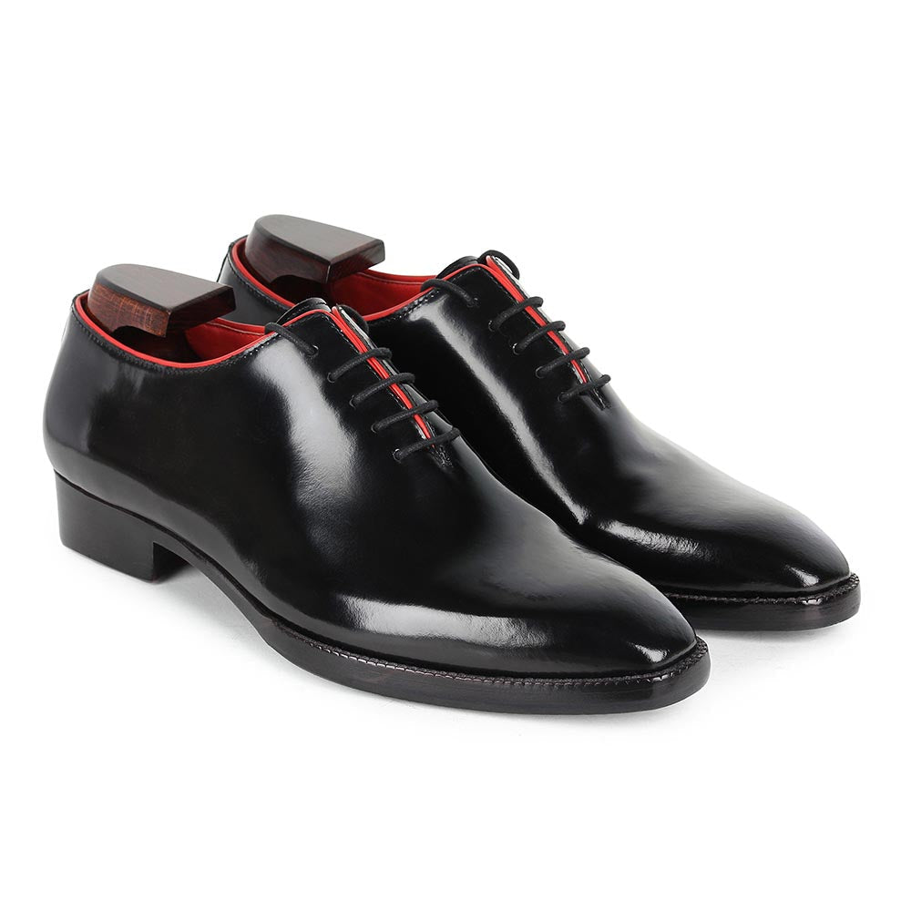 Men’s Classic Black Leather Lace-Up Shoes | Premium Formal Oxford Shoes
