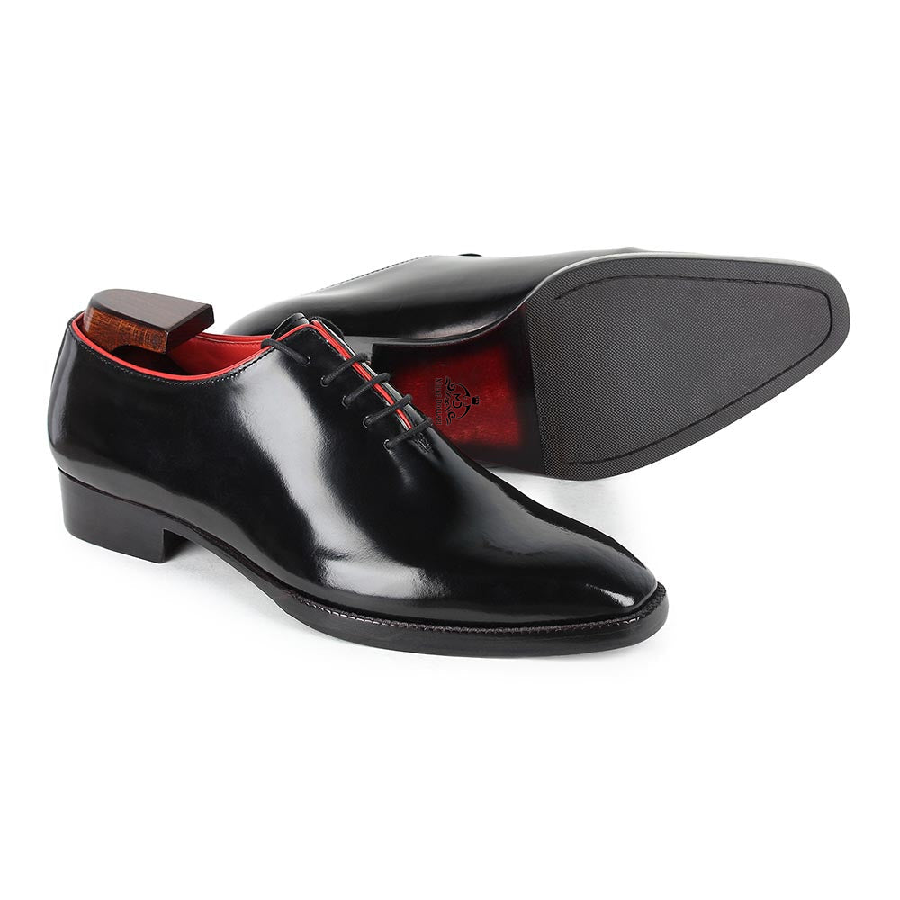 Men’s Classic Black Leather Lace-Up Shoes | Premium Formal Oxford Shoes