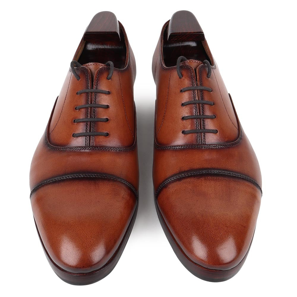 Brown Leather Formal Oxford Shoes for Men