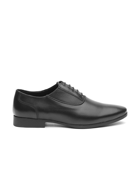 Men’s Black Leather Oxford Formal Shoes | Classic Lace-Up Office & Business Wear Shoes