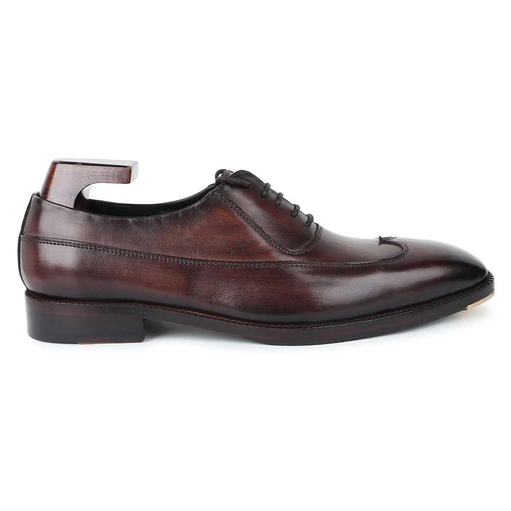 Men’s Dark Brown Leather Formal Derby Shoes | Classic Lace-Up Office & Business Wear Shoes