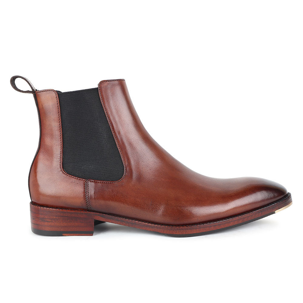Men’s Brown Leather Chelsea Boots | Premium Ankle Boots for Formal & Smart Casual Wear