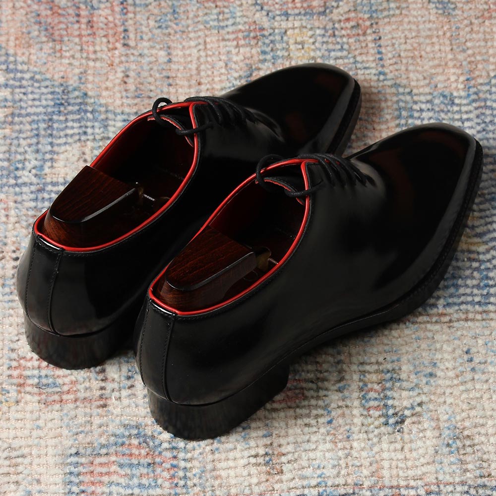 Men’s Classic Black Leather Lace-Up Shoes | Premium Formal Oxford Shoes