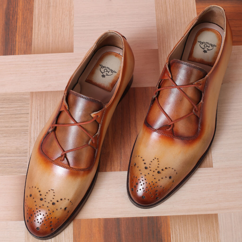 Olive Derby Shoes for Men – Premium Craftsmanship, Stylish & Versatile Footwear by Mille Dollari

